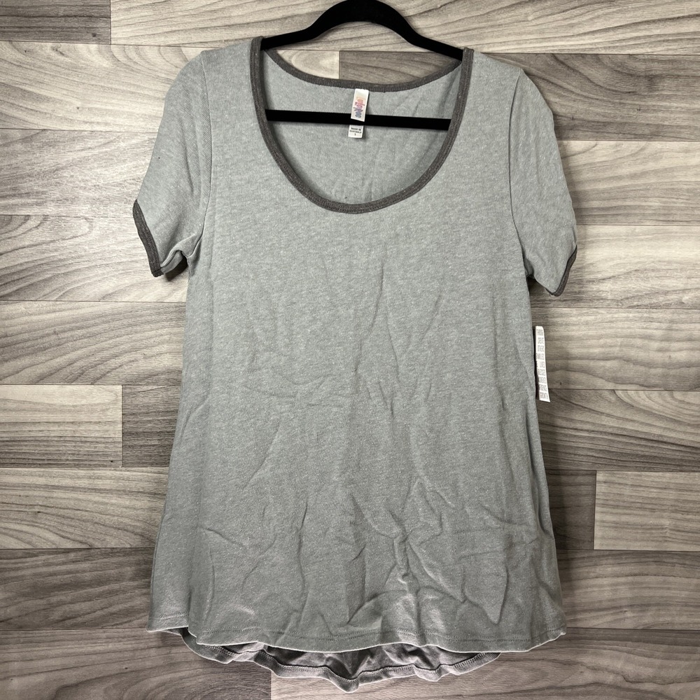 Lularoe Womens Small Gray‎ Classic Tee, Womens Gray Long Shirt, Dress, Juniors